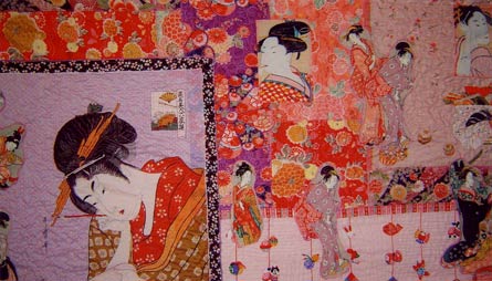 Japanese figures wallhanging